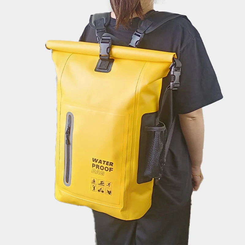 Waterproof Kayak Dry Bag Drift Swimming Backpack Large River Trekking Shoulder Beach Diving Dry Rafting Canoeing PVC Camping Bag