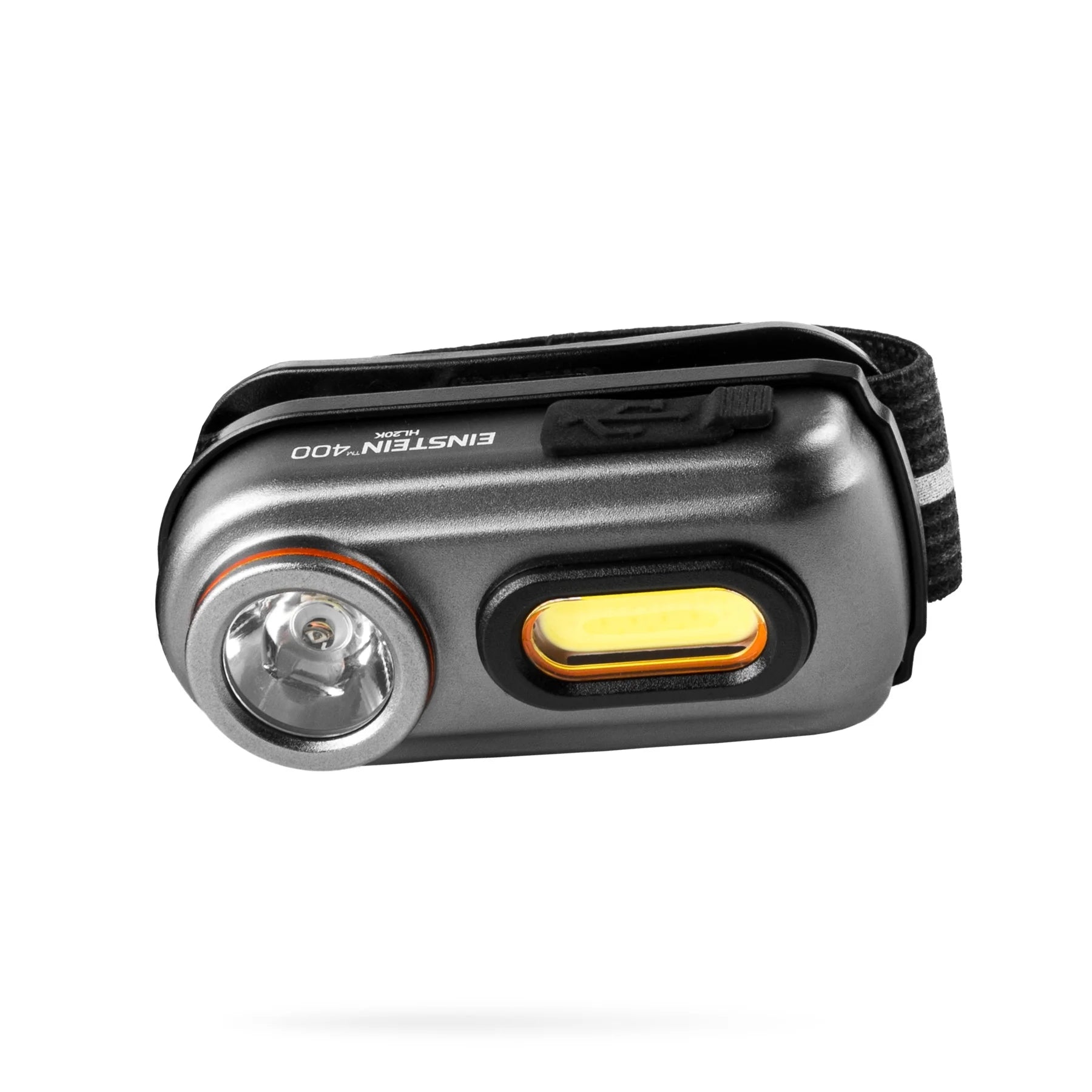 Einstein 400 Lumen COB LED Gray Rechargeable Headlamp