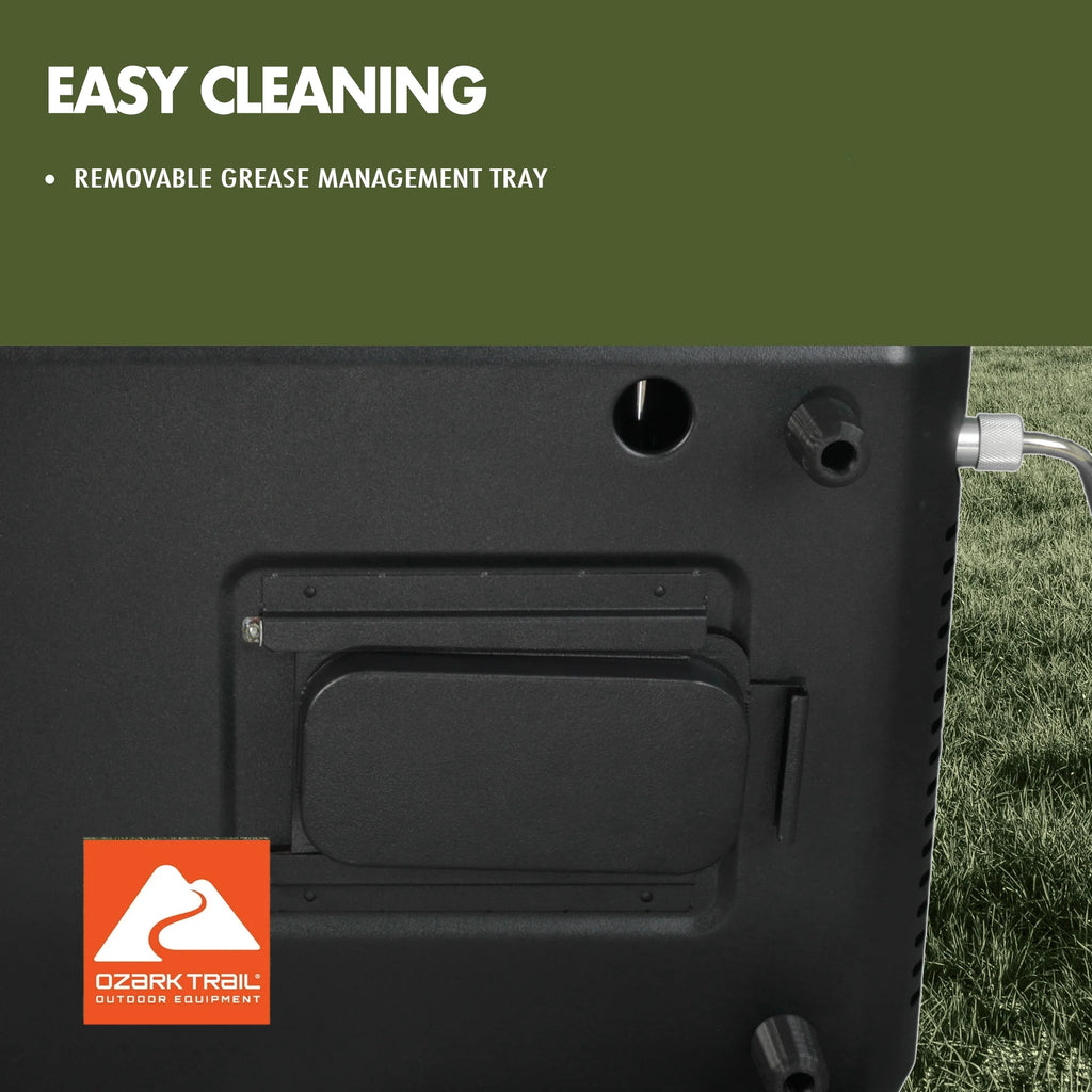 2 Burner Black Propane 2-In-1 Portable Camp Stove and Grill, Model GCT2220WB, New