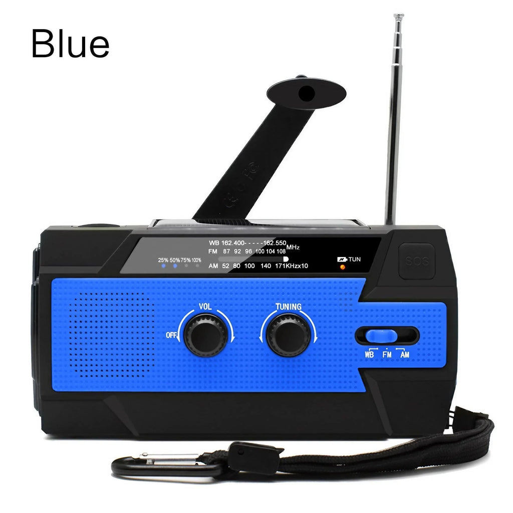 EverTrail Emergency Radio — Solar &amp; Hand Crank, 2000mAh