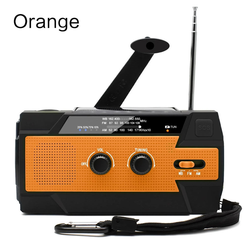 EverTrail Emergency Radio — Solar &amp; Hand Crank, 2000mAh
