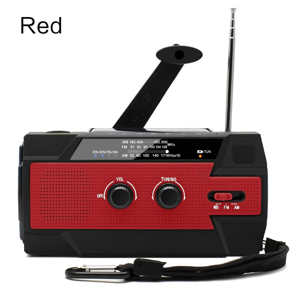 EverTrail Emergency Radio — Solar &amp; Hand Crank, 2000mAh