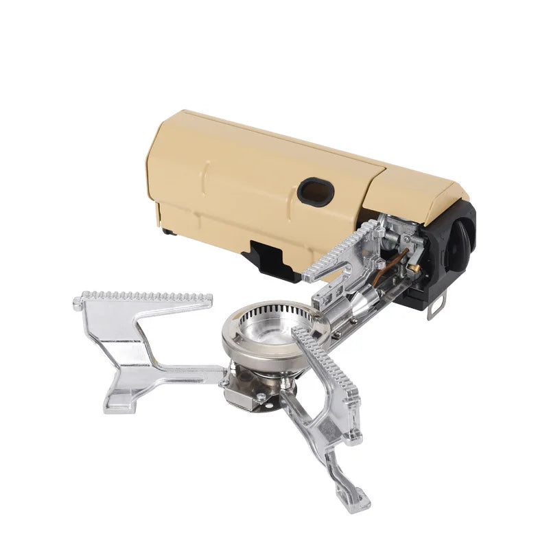 IRONDONKEY Camping Stove Portable Gas Stovec Outdoor Portable Folding Stove Gas Cylinder Magnetic Stove