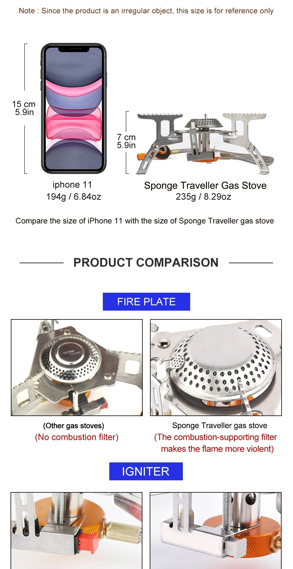 EverTrail Folding Backpacking Stove — 3500W