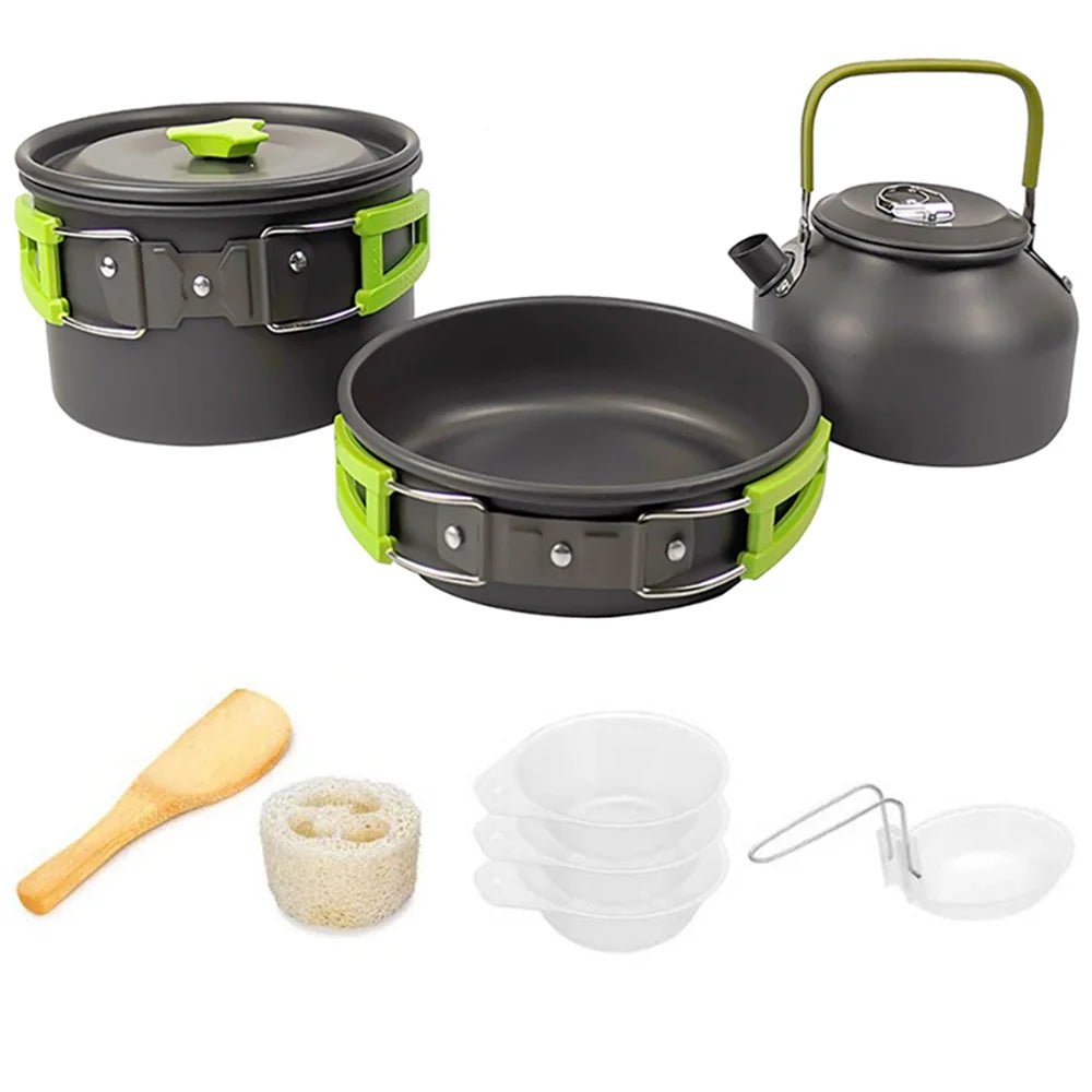 EverTrail Cookware Set — 2-3 Person, Kettle + Pot + Pan