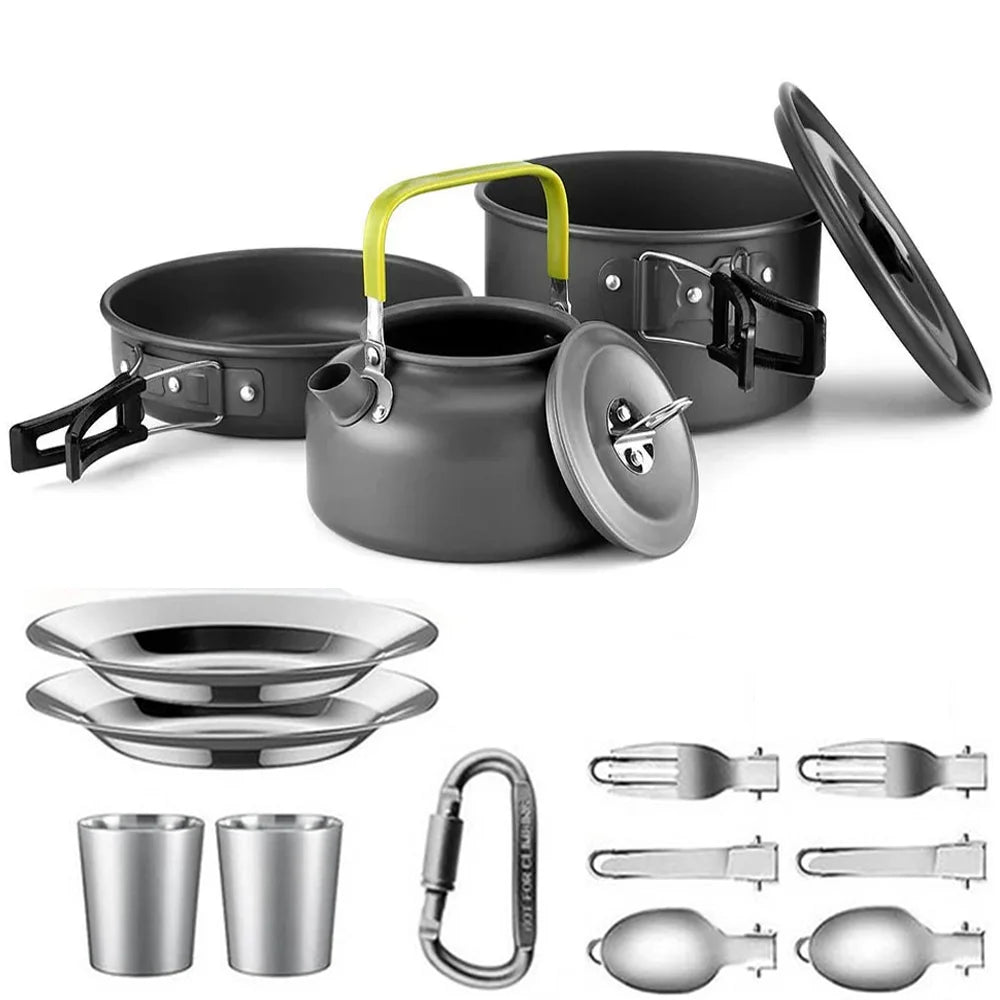 EverTrail Cookware Set — 2-3 Person, Kettle + Pot + Pan
