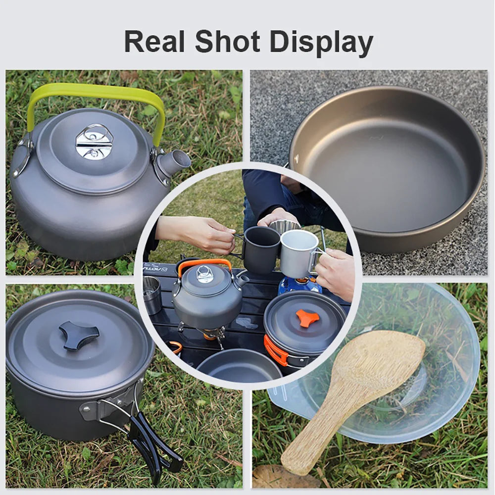 EverTrail Cookware Set — 2-3 Person, Kettle + Pot + Pan