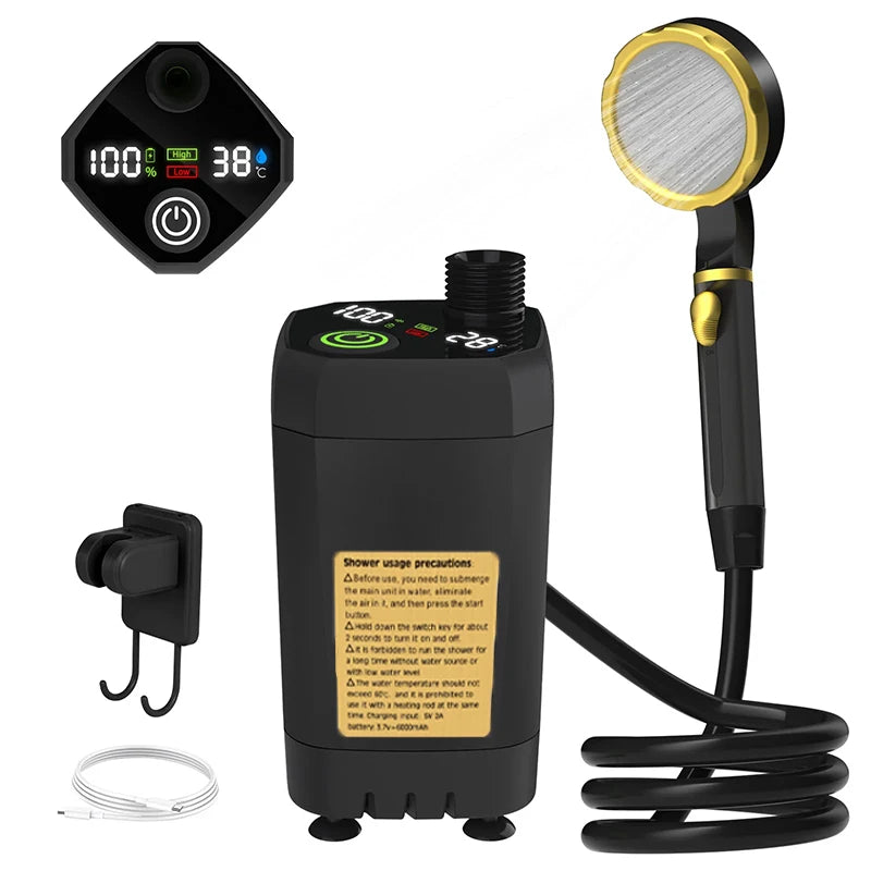 EverTrail RV Camp Shower Kit — 6000mAh