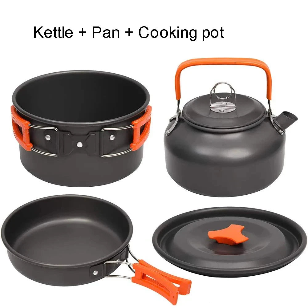 EverTrail Cookware Set — 2-3 Person, Kettle + Pot + Pan