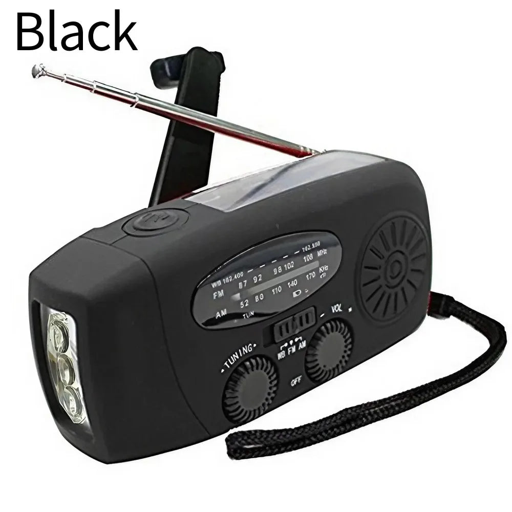EverTrail Emergency Radio — Solar &amp; Hand Crank, 2000mAh