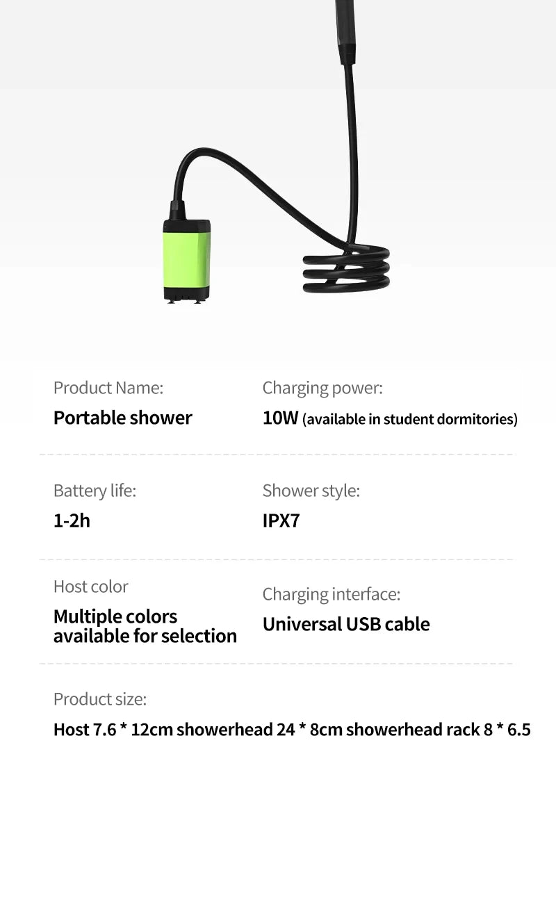 EverTrail RV Camp Shower Kit — 6000mAh