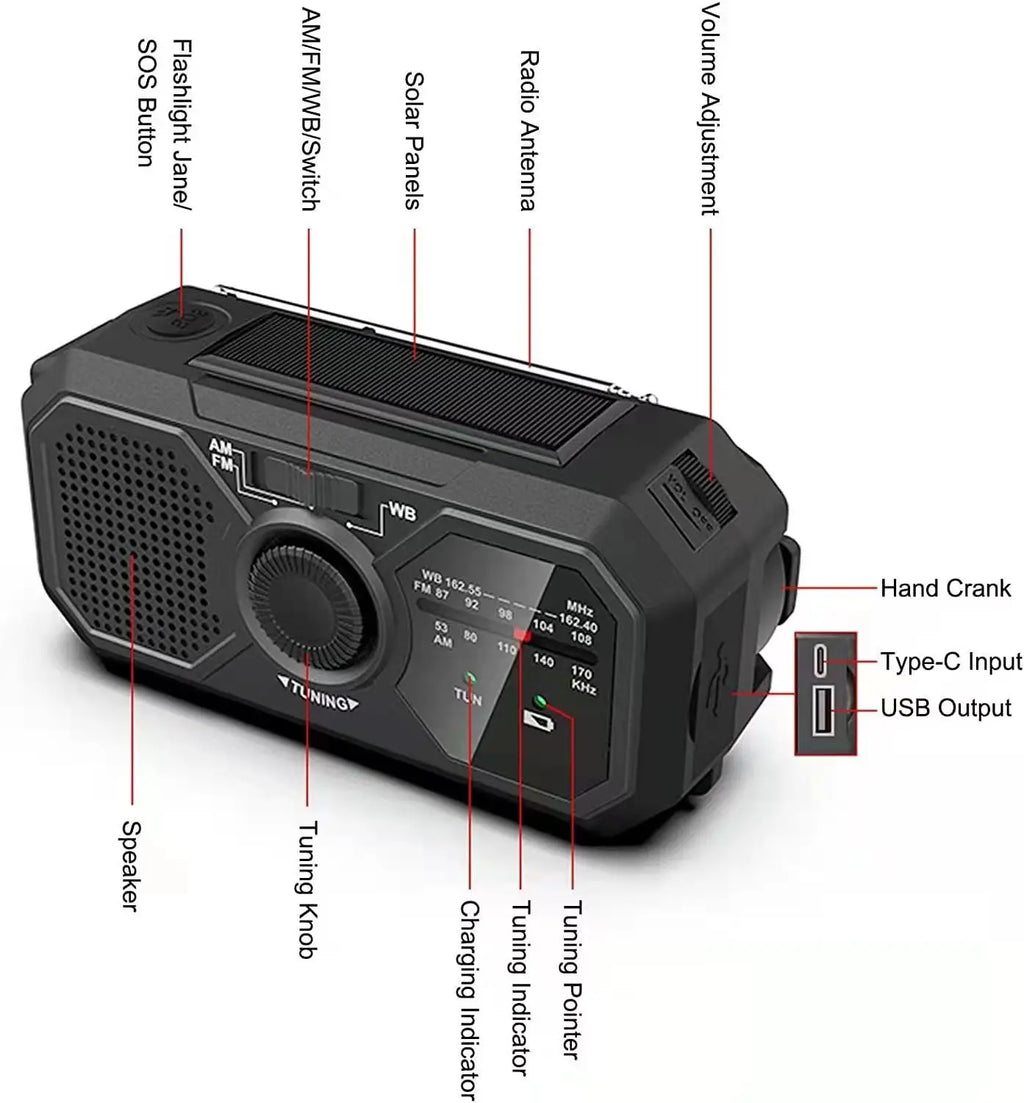 EverTrail Crank Radio &amp; Power Bank