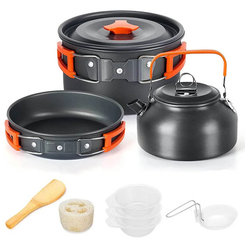 EverTrail Cookware Set — 2-3 Person, Kettle + Pot + Pan