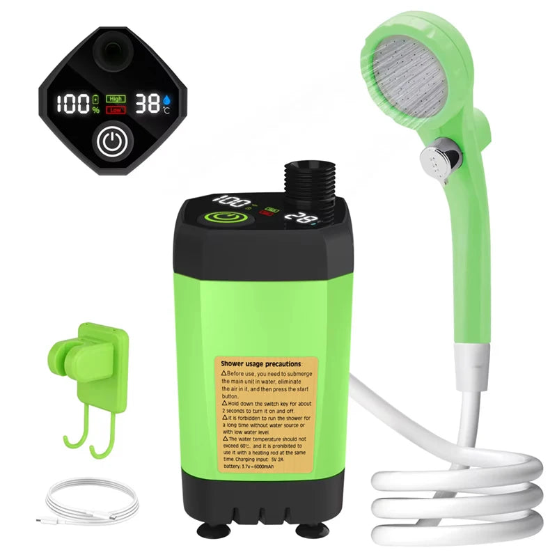 EverTrail RV Camp Shower Kit — 6000mAh