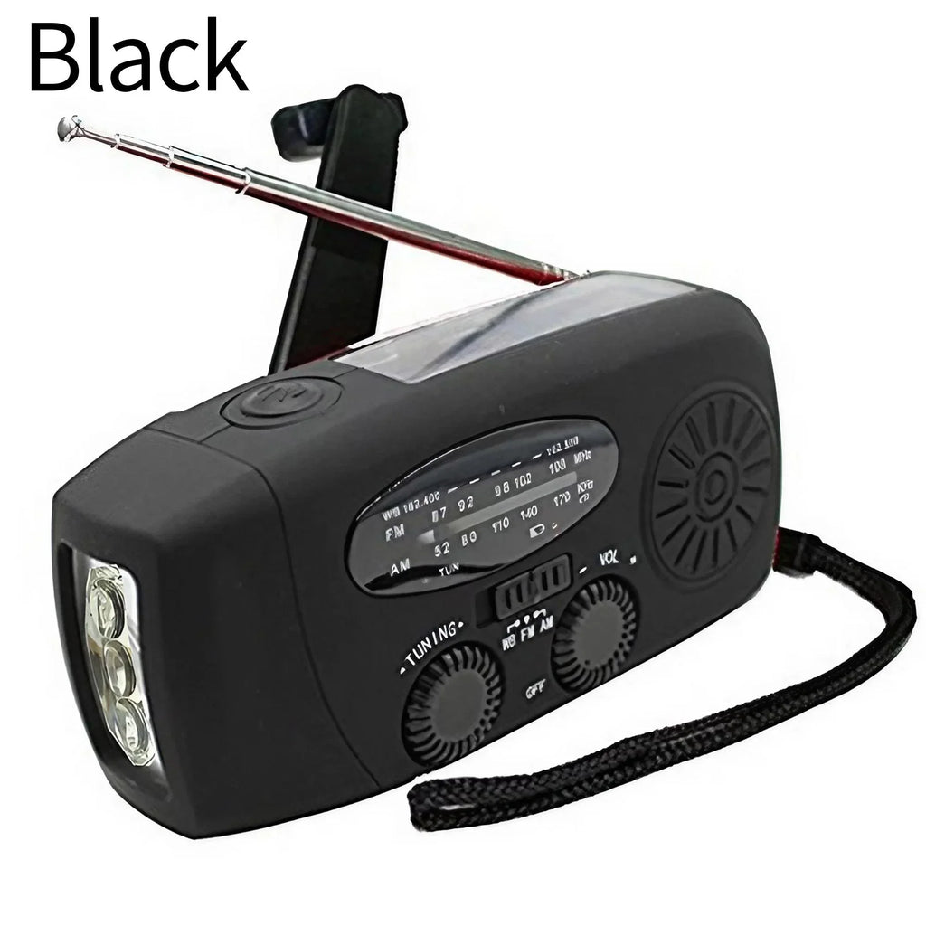 EverTrail Emergency Radio — Solar &amp; Hand Crank, 2000mAh