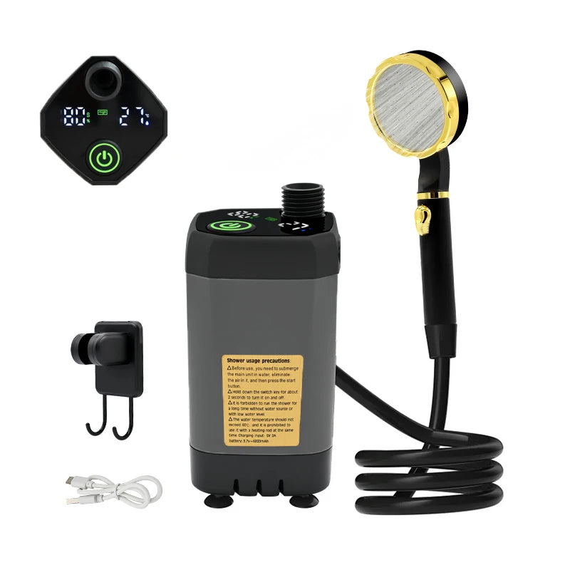 EverTrail RV Camp Shower Kit — 6000mAh