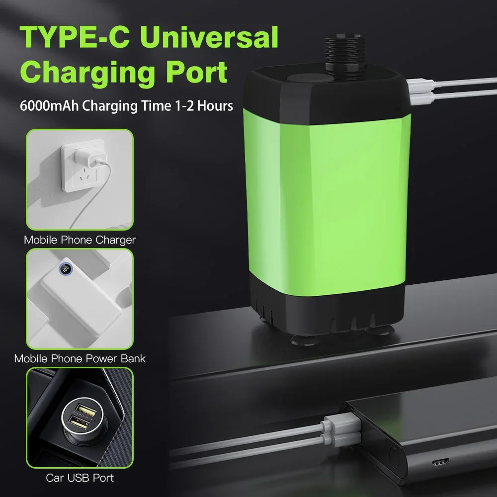 EverTrail RV Camp Shower Kit — 6000mAh