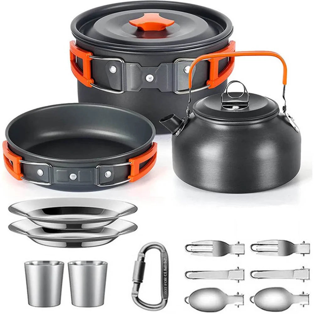EverTrail Cookware Set — 2-3 Person, Kettle + Pot + Pan