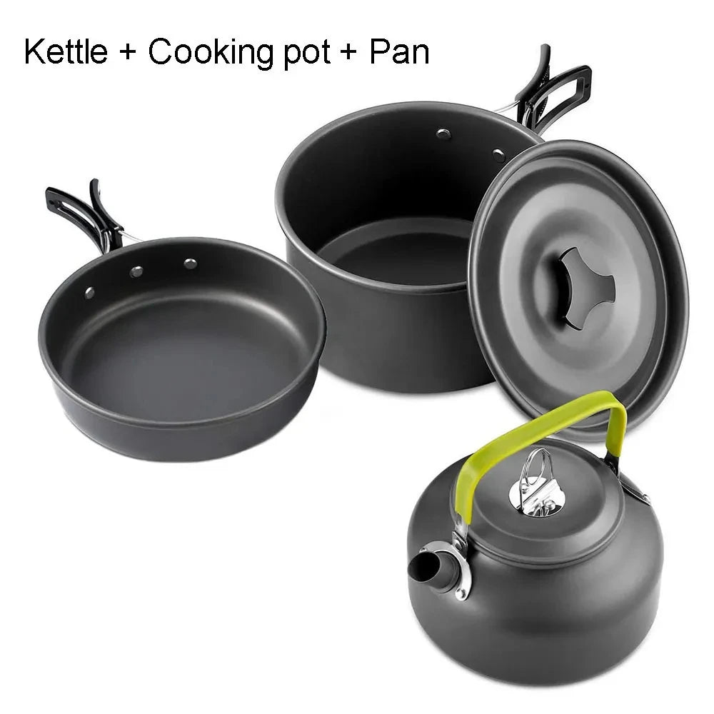 EverTrail Cookware Set — 2-3 Person, Kettle + Pot + Pan