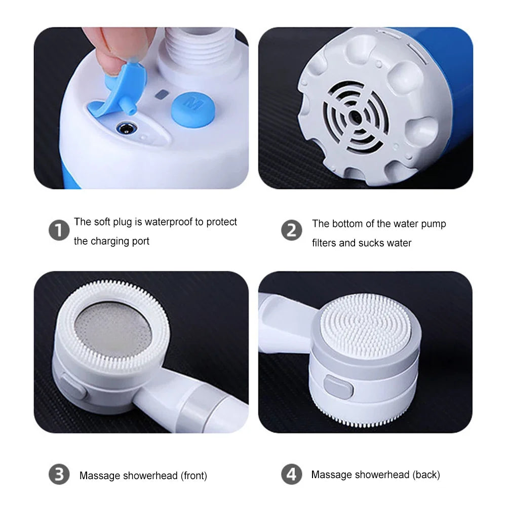 EverTrail Electric Camping Shower Pump — 4000mAh
