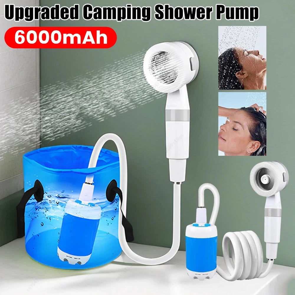 EverTrail Electric Camping Shower Pump — 4000mAh
