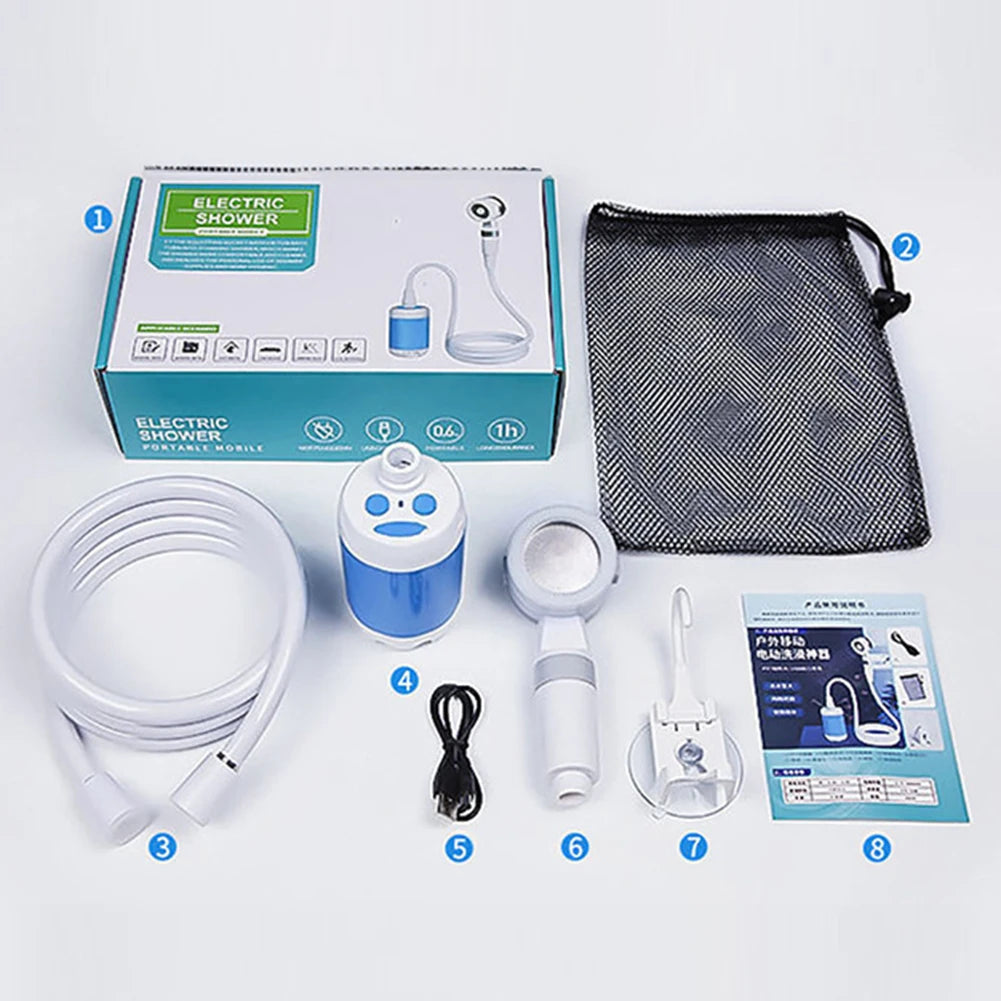 EverTrail Electric Camping Shower Pump — 4000mAh