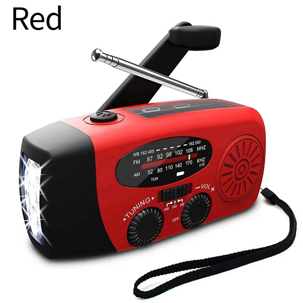 EverTrail Emergency Radio — Solar &amp; Hand Crank, 2000mAh