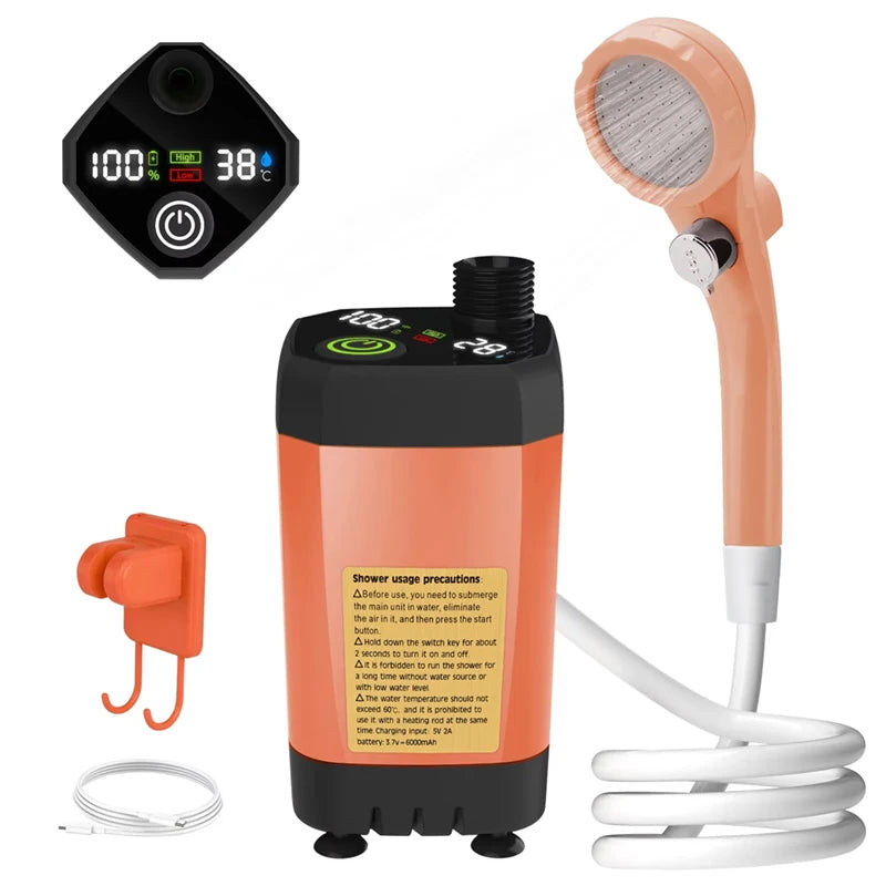 EverTrail RV Camp Shower Kit — 6000mAh