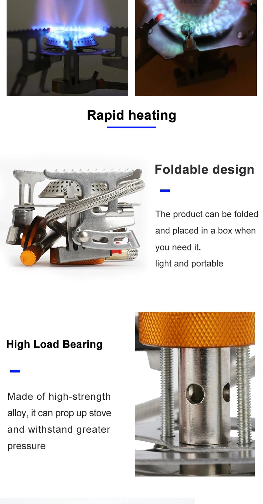 EverTrail Folding Backpacking Stove — 3500W