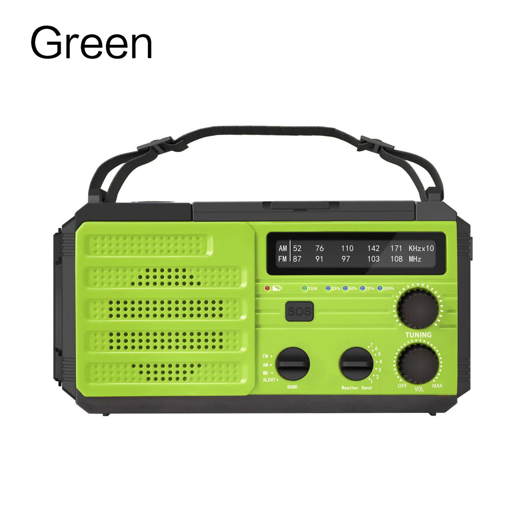 EverTrail Emergency Radio — Solar &amp; Hand Crank, 2000mAh