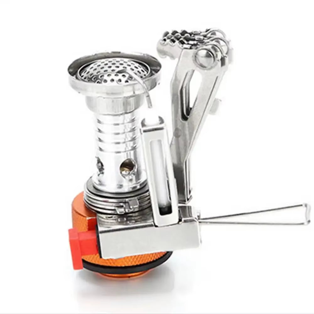 Backpacking and Camping Stove Portable Backpacking Stove Small Camping Stove Hiking Stove Windproof Piezo Ignition Cooking Gear