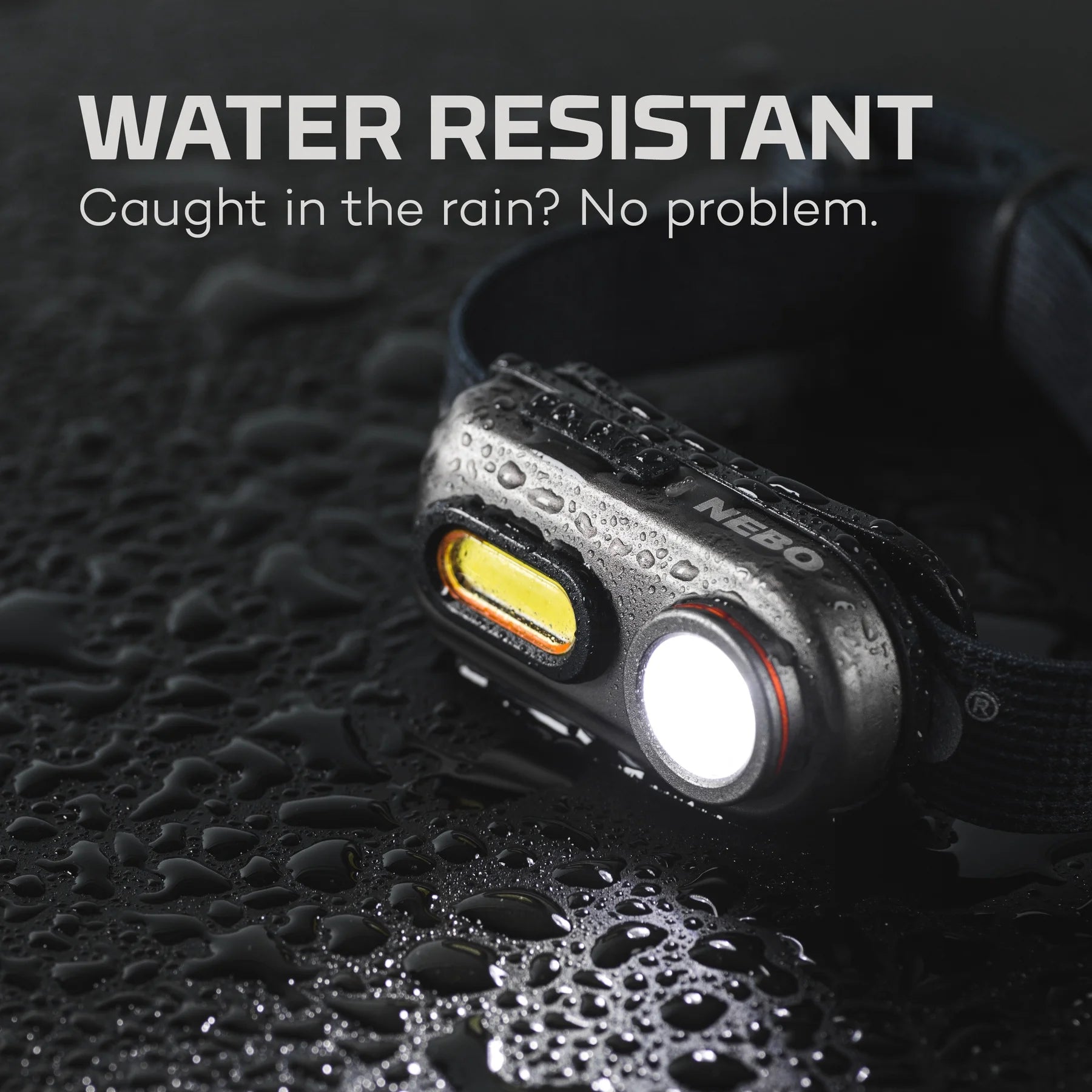 Einstein 400 Lumen COB LED Gray Rechargeable Headlamp